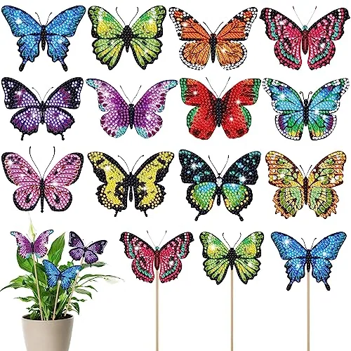 12 Piece Butterfly Diamond Painting Kits