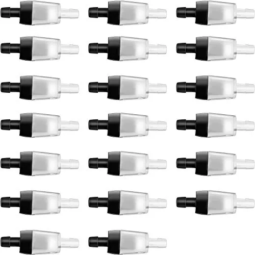 Aquarium Air Pump Check Valves Plastic One Way Non-Return, Black